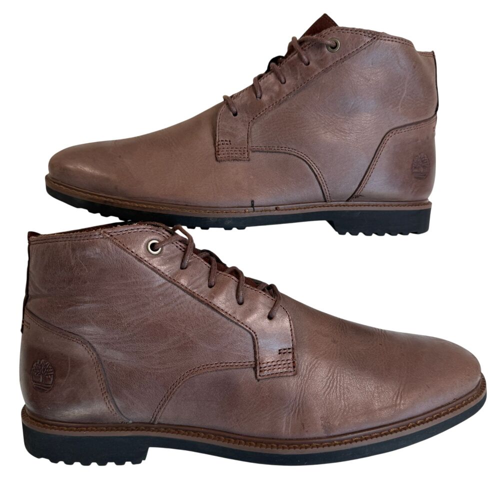 Timberland Lafayette Park Chukka DK Brown Full Grain Men's Size 9.5